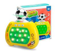 Pop It Electrónico con Balón De Fútbol Giratorio De 360° Consola De Juegos Burbujas De Empuje Rápido Popping Game Juegos Interactivos Fidget Toy Juego De Empuje Rápido Regalo