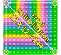 Pop it Fidget Toy, Push Pop Bubble Fidget Toy, Juguete Pop It Fidget, Juguete Sensorial de Tabla de Multiplicación, Silicona Sensorial Juguete para Aliviar el Estrés y la Ansiedad