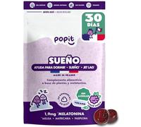 POP IT Melatonina Gominolas Para Dormir 1,9mg, Vegano - Sueño Rápido - 30u | Cura de 1 Mes - Sin Azúcar, Sabor Mora, Vegano - Melatonina Pura 1,9 mg con Manzanilla, Melisa, Pasiflora - Sueño Reparador