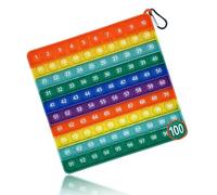 Pop It Mini Juguete Plopper Popit 1-100, Educación Digital Pop It Juguetes para Alivio del Estrés Popit Toy para Estudiantes, Niños et Les Adultes