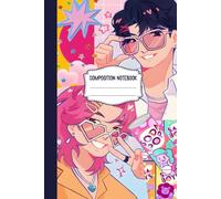 Pop Love Vibes - Retro Anime Couple Composition Notebook