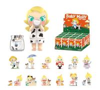 POP MART Baby Molly & Baby Tabby Series Figures de Acción Popular Figura Coleccionable y Adorable Juguete Artístico Regalo Creativo Whole Set