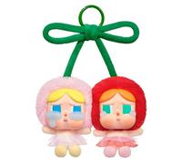 POP MART Crybaby Crying For Love Series-Vinyl Plush Hanging Card (Love You Cherry Much) de Acción Popular Figura Coleccionable y Adorable Juguete Artístico Regalo Creativo 1PC