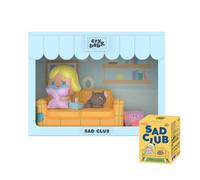 POP MART CRYBABY - Sets de escenas de la serie Sad Club, 1 caja de personajes articulados de 6,35 cm (2,5 pulgadas), diseño premium, regalo para mujeres, caja ciega favorita de los fans, juguete