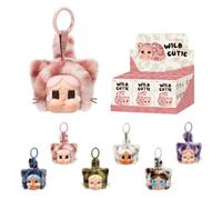 POP MART Crybaby Wild but Cutie Series - Vinyl Plush Pendant de Acción Popular Figura Coleccionable y Adorable Juguete Artístico Regalo Creativo Whole Set