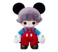 POP MART DIMOO World × Disney Series-Mickey Vinyl Plush Bag de Acción Popular Figura Coleccionable y Adorable Juguete Artístico Regalo Creativo 1PC