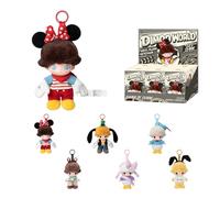 POP MART DIMOO World × Disney Series-Vinyl Plush Keychain de Acción Popular Figura Coleccionable y Adorable Juguete Artístico Regalo Creativo Whole Set