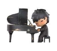 POP MART Hirono The Pianist Figure de Acción Popular Figura Coleccionable y Adorable Juguete Artístico Regalo Creativo 1PC
