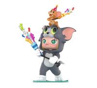 POP MART Molly × TOM & Jerry Figurine de Acción Popular Figura Coleccionable y Adorable Juguete Artístico Regalo Creativo 1PC