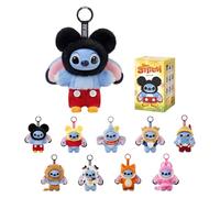 POP MART Stitch Adventure Series - Llavero de caja ciega - Peluche de vinilo, dije de bolsa, cumpleaños coleccionable para niños y adultos, caja individual