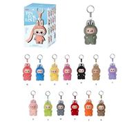 POP MART The Monster Pin For Love Series - Colgante de peluche (N-Z) Popmart Mini Labubu Rabubu 4.0 Love Mini Love Llavero en línea, juguete de peluche para regalo