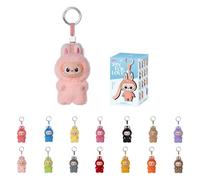 POP MART The Monsters Pin for Love Series - Caja ciega de felpa de vinilo (N-Z), juguetes coleccionables Labubu, regalos de cumpleaños navideños para niñas y niños, caja individual