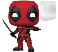 POP Marvel: Deadpool & Wolverine Movie - Figura de vinilo Funko de Deadpool (incluye funda protectora de caja compatible), multicolor, 3.75 pulgadas