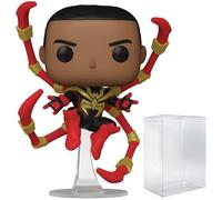 POP Marvel: Spider-Man Comics - Miles Morales Iron Spider Edición Limitada Chase Funko Figura de vinilo (incluye funda protectora de caja compatible), multicolor, 3.75 pulgadas