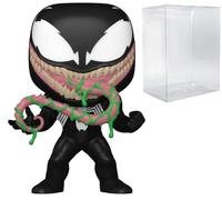 POP Marvel: Venom with Ooze Glow-in-The-Dark Edición Limitada Funko Vinyl Figure (incluye funda protectora de caja compatible), multicolor, 3.75 pulgadas