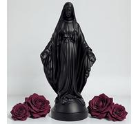 Pop Mary, Moderna estatua de la Virgen María, figura decorativa de resina, pieza única de colección, regalo (Negro)