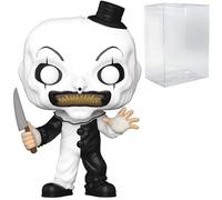 Pop Movies: Terrifier - Figura de Vinilo Funko Art The Clown (Incluye Funda Protectora de Caja Compatible) Multicolor de 3.75 Pulgadas