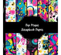 Pop Music Scrapbook Paper, Colorful Junk Journal Paper, Popular Music Decorative Paper, DIY Projects, Origami, Collage Sheets, Decoupage Paper, 10 Designs, Double Sided