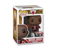 POP! NBA: Chicago Bulls - Michael Jordan w/Jordans (Blk Pinstripe Jersey) | Merchandising Oficial - Figura de Vinilo Coleccionable para Decoración - Regalo Friki de Cumpleaños