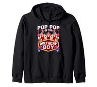 Pop Pop del cumpleaños para niño Ringmaster Circus Carnival Sudadera con Capucha