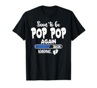 Pop pop Nuevo papá pronto será Pop pop est. 2026 Camiseta