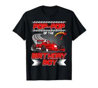 Pop-Pop of The Birthday Boy Race Car Party Family Matching Camiseta