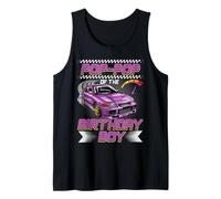Pop-Pop of The Birthday Boy Race Car Party Family Matching Camiseta sin Mangas