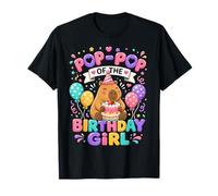 Pop-Pop of The Birthday Girl Cute Capybara Family Party Camiseta