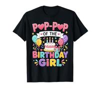 Pop-Pop of The Birthday Girl Cute Family Birthday Party Camiseta