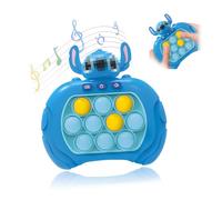 Pop Push it Controlador de Juegos,Juguete Pop It Electrónico Fidget Toys,Quick Push Burbujas Juego Consola,Pop-It Electrónico,Quick Push Bubble Sensory Fidget Juguetes para Niños y Adultos (Azul-B)