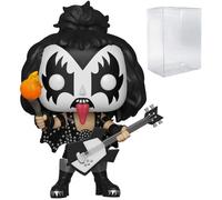 POP Rocks: KISS - The Demon (Gene Simmons) Funko Pop! Figura de vinilo (empaquetado con funda protectora compatible con Pop Box), multicolor, 3.75 pulgadas