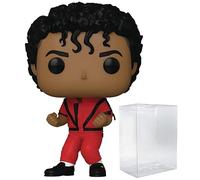 POP Rocks: Michael Jackson - Figura de vinilo de Thriller Funko (incluye funda protectora de caja compatible), multicolor, 9,5 cm