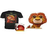 POP Set Figura tee Disney El Rey Leon Mufasa