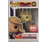 POP Spider-Man Across The Spider-Verse Marvel Collector Corps Exclusive Spider-Gwen #1091 con estuche acrílico gratis