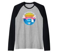 Pop Tarts Tostadora Pasteles Ride The Flavor Wave Surf Sunset Camiseta Manga Raglan