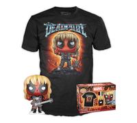 Funko Figura de vinilo coleccionable Pop & Tee Deadpool Heavy Metal XL – para niños y adultos