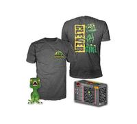 Pop & tee jurassic park clever raptor funko + camiseta talla l