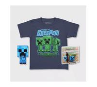 Pop & tee minecraft charged creeper funko + camiseta talla l