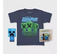 Pop & tee minecraft charged creeper funko + camiseta talla l