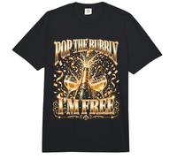 Pop The Bubbly Im Free Divorcio Divertido Comfort Colors Adult Heavyweight T-Shirt