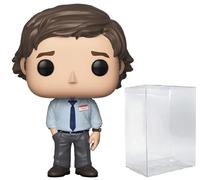 POP TV: The Office - Figura de vinilo de Jim Halpert Funko Pop! (con funda protectora compatible con Pop Box)
