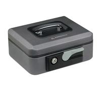 Arregui Caja de caudales Popup C9726 - Llave y pulsador, bandeja interior, 20 cm Gris grafito