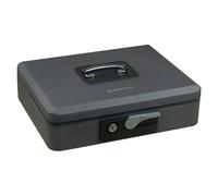 Arregui Caja caudales Popup C9736 – Caja fuerte portátil 25 cm, acero, llave, gris grafito