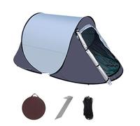 Pop-Up Camping Tent - Faast Assembly Waterproof Shelter, Compact 1-2 Person Outdoor Canopy | Lawn Beach Family Excursion Application, Portable Adventure Gear, Automatic Pitching Design, Sun Rain Guard