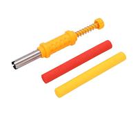 Pop Up Carp Fishing Bait Roller, Portable Zig Imitation Rig Method Feeder with 3 Grooves and Foam Sticks for 8mm Bait Holes (Roja + Amarilla)