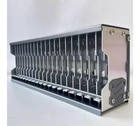 Pop-up Cassette Tape Storage Rack, Desktop Stackable Cassette Tape Holder, with Button - Auto Pop-up, Hold Up To 20 Pcs, for Home & Office Storage & Display, Light Gray