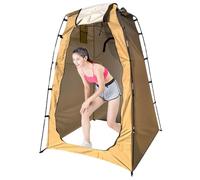 Pop-Up Changing Tent Water & Sun Proof 190T Foldable 47x47x75 Shower Tent with Inner Pocket, Zippered Window & Door Portable for Camping, Hiking, Outdoor Privacy