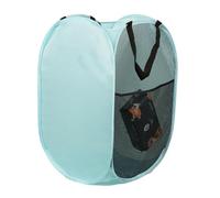 Pop Up Hamper, Bathroom Dirty Cloth Organizer, Portable Hamper with Handles, Side Pocket, Easy to Fold, 14.17x14.17x22.83 inches for Dorm, Laundry Room, Bathroom