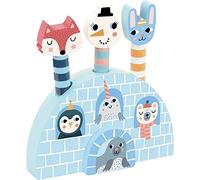 Pop-up Iceland Michelle Carlslund Azul y Blanco para Niños de Madera | Mecanismo sorpresa | mundo polar colorido e ilustrado | estimula imaginación y sorpresa | idea de regalo muy lúdica hoy