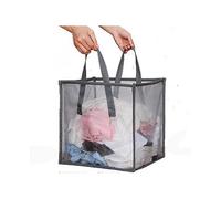 Pop Up Laundry Baskets - Mesh Collapsible Laundry Hampers Storage with Handle - Foldable for Washing Storage, Great for The Kids Room, College Dorm, T